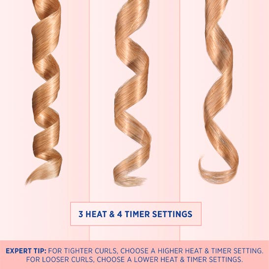 3 HEAT & 4 TIMER SETTINGS