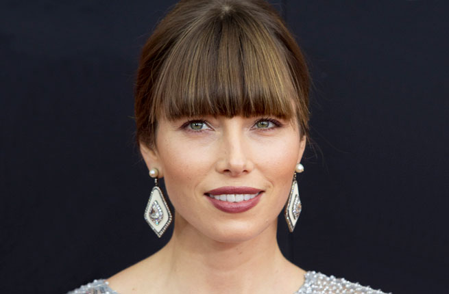 Jessica Biel with a fringe