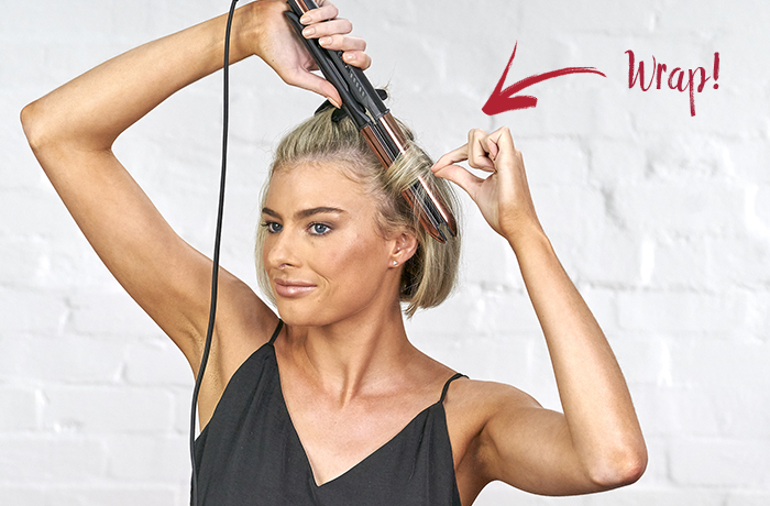 How to curl short hair