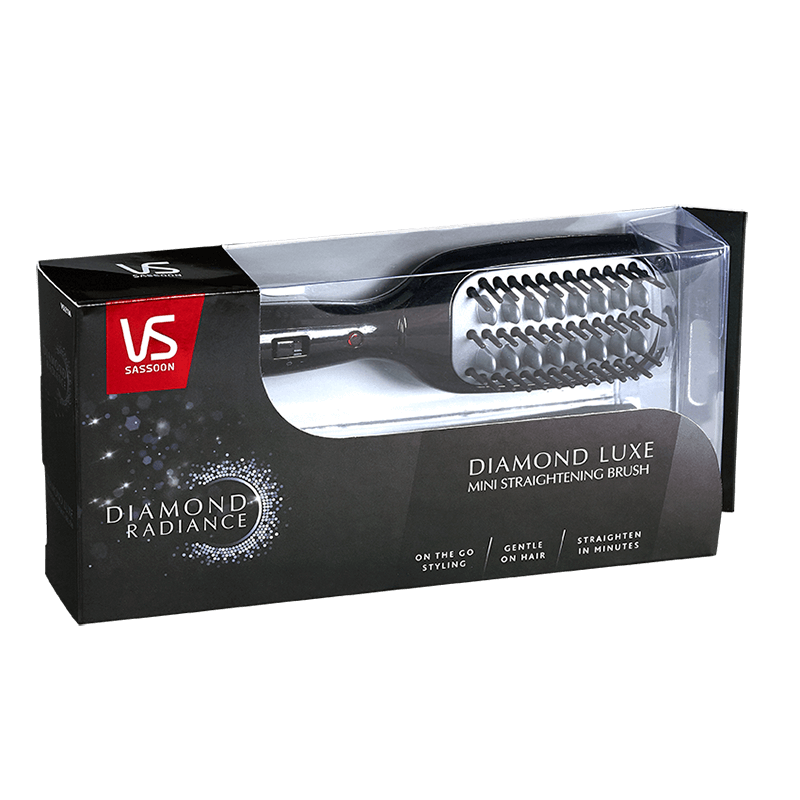 Diamond Luxe Mini Straightening Brush Packages