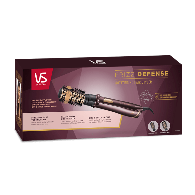Frizz defense hot air brush outlet